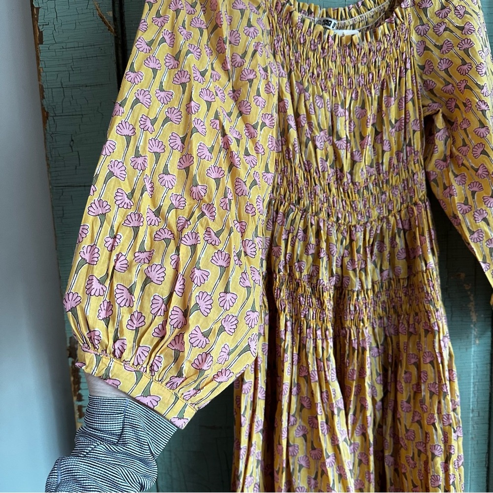 NWT Ciao Lucia Cecilia Dress Bloom Tiered Floral Cotton Size Womens Large - Picture 4 of 9